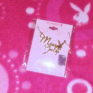SEALED Rare Playboy Playmate Of The Month Gold Necklace - Miss July